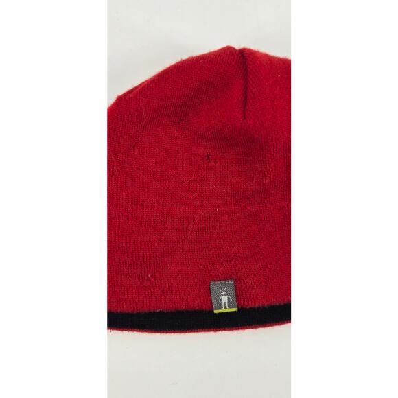 SmartWool Beanie The Lid Red Merino Wool Blend All Seasons Outdoor Lightweight - Picture 4 of 7